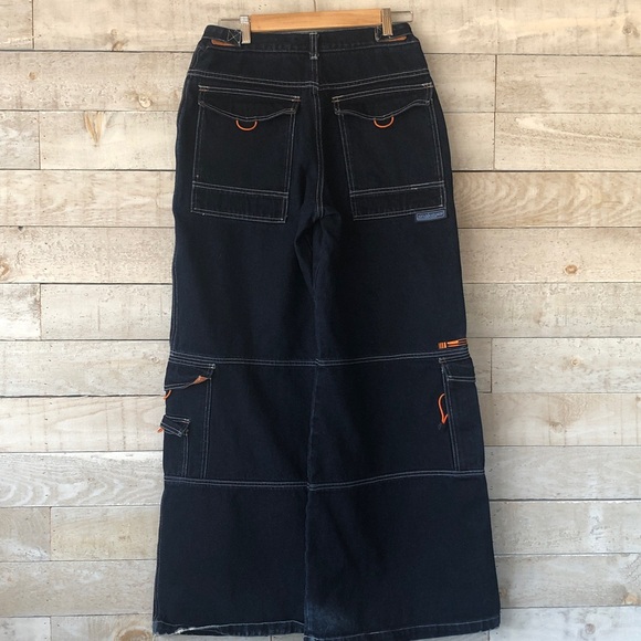 Y2K Grunge Wide leg Snakeyes denim jeans - Picture 4 of 14
